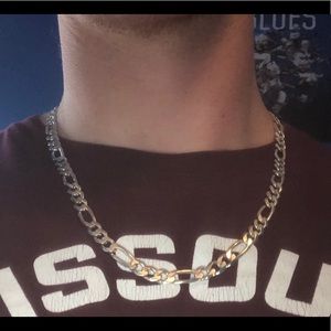 Piercing Pogoda silver chained Necklace